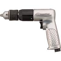 Reversible Air Drill, 4 CFM, 1/4" NPTF, 94 dBA, 1/2" Chuck, Keyed Distribution Industrielle GC