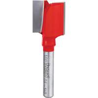 Fraise - foret droit &agrave; double cannelure, 3/4" dia, 1" ha, 2-1/8" lo, 1/4" Manche Distribution Industrielle GC