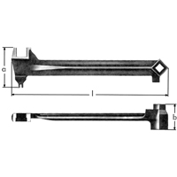 l&eacute;s &agrave; bonde, 2-1/2", Longueur de 15-1/15" Distribution Industrielle GC