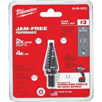Foret &eacute;tag&eacute; no 3, 1/4" - 3/4", Incr&eacute;ments de 1/16", Acier rapide Distribution Industrielle GC
