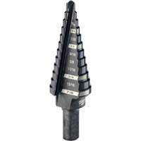 Foret &eacute;tag&eacute; no 4, 3/16" - 7/8", Incr&eacute;ments de 1/16", Acier rapide Distribution Industrielle GC