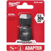 Adaptateur de douille carr&eacute;e &agrave; hexagonale pour tournevis &agrave; percussion Shockwave, Chocs, Prise 1/4", Douille 3/8", 1,875" lo Distribution Industrielle GC