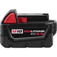 Bloc-piles &agrave; capacit&eacute; &eacute;tendue M18 Redlithium XC5.0 , Lithium-ion, 18 V, 5 A Distribution Industrielle GC