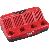 Chargeur s&eacute;quentiel avec quatre baies M12 , 12 V, Lithium-ion Distribution Industrielle GC