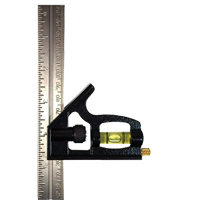 &eacute;querre combin&eacute;e Johnson 406EM, 6'' x 1'' lo, 1/32" Graduations, Acier, Ordinaire Distribution Industrielle GC