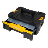 Coffre &agrave; outils avec tiroir simple profond TSTAK III, 16-3/4" x 12-1/4" x 6-7/8'', Noir Distribution Industrielle GC