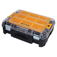 Organisateur avec couvercle transparent TSTAK V, 17-1/4" x 13" x 6", Noir Distribution Industrielle GC