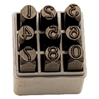 Number Hand Stamp Set, 9 Pieces Distribution Industrielle GC