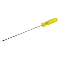Electrician's Slotted Screwdriver, 1/8" Tip, Round, 11-1/2" L, Plastic Handle Distribution Industrielle GC