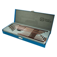 Extra Long Arm Hex Key Set, 10 Pcs., Metric Distribution Industrielle GC