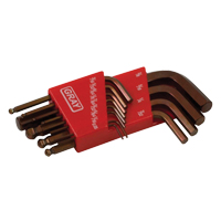 Short Ball End Hex Key Set, 13 Pcs., Imperial Distribution Industrielle GC