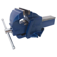 Ductile Iron Mechanics Bench Vise, 5" Jaw Width, 3-3/10" Throat Depth Distribution Industrielle GC