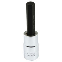 Bit Socket, Hex, 10 mm x 81 mm L, 1/2" Square Drive Drive Distribution Industrielle GC