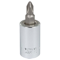 Head Socket, Phillips, #2 x 1.93" L, 3/8" Square Drive Drive Distribution Industrielle GC