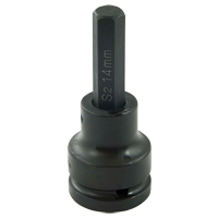 Douille &agrave; embout, Hexagonale, 14 mm x 102 mm lo, Prise 3/4" Distribution Industrielle GC
