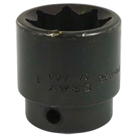 Socket, Impact, 1", 1/2" Drive, 8 Points Distribution Industrielle GC
