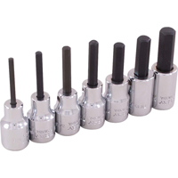Hex Head Socket Set, Hex, 3/8" Drive, 7 Pcs Distribution Industrielle GC