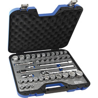SAE & Metric Socket & Attachments Set, 38 Pcs, 1/2" Drive Size Distribution Industrielle GC