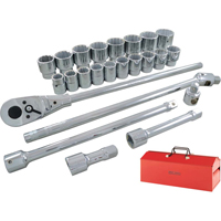 Socket & Attachment Set, 26 Pcs, 3/4" Drive Size Distribution Industrielle GC
