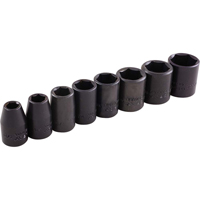 Socket Set, 8 Pcs, Impact, 3/8" Drive Size Distribution Industrielle GC