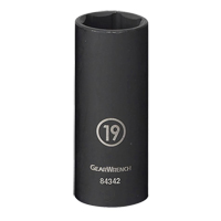 Douille, Chocs, 13 mm, Prise 3/8", 6 pans, Profond Distribution Industrielle GC