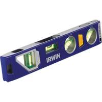250 Series Heavy-Duty Torpedo Level, 9" L, Aluminum, 4 Vials, Magnetic Distribution Industrielle GC