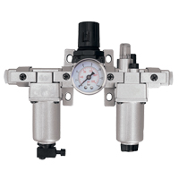 Filtre, r&eacute;gulateur et lubrificateur d'air modulaire (manom&egrave;tre compris), 3/4" NPT Distribution Industrielle GC