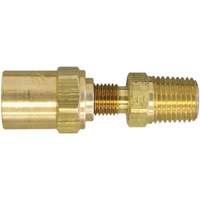 Raccord pour boyau r&eacute;utilisable filetage NPT 3/8", 11/16" dia., Laiton Distribution Industrielle GC
