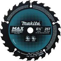 Max-Efficiency Circular Saw Blade, 6-1/2", 25 Teeth, Laminate/Wood Use Distribution Industrielle GC