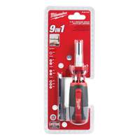 9-in-1 Square Drive Multi-Bit Driver, 9" L, Cushion Grip Handle Distribution Industrielle GC