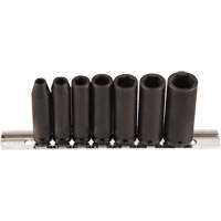 Socket Set, 7 Pcs, Impact, 1/4" Drive Size, Deep Distribution Industrielle GC