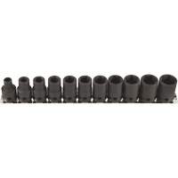Thin Walled Socket Set, 11 Pcs, Impact, 3/8" Drive Size Distribution Industrielle GC