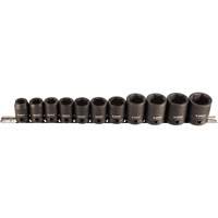 Socket Set, 11 Pcs, Impact, 1/2" Drive Size Distribution Industrielle GC