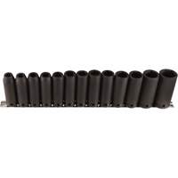 Long Socket Set, 13 Pcs, Impact, 1/2" Drive Size, Deep Distribution Industrielle GC