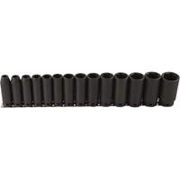 Long Socket Set, 14 Pcs, Impact, 1/2" Drive Size, Deep Distribution Industrielle GC