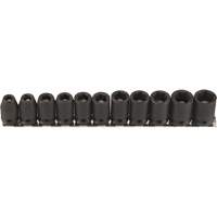 Magnetic Socket Set, 11 Pcs, Impact, 3/8" Drive Size Distribution Industrielle GC
