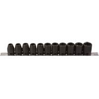 Socket Set, 11 Pcs, Impact, 1/2" Drive Size Distribution Industrielle GC