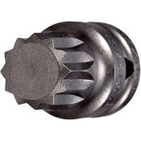 Embout &agrave; ins&eacute;rer, Triple carr&eacute;, 5 x 3/4" lo, Prise 1/4" Distribution Industrielle GC