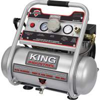 Oil-Free Air Compressor, Electric, 2 Gal. (2.4 US Gal), 125 PSI, 120/1 V Distribution Industrielle GC