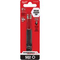 Embout de tournevis Shockwave Impact Duty, Carr&eacute;e, Embout #2, Prise 1/4", Longueur 3-1/2" Distribution Industrielle GC