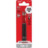 Embout de tournevis Shockwave Impact Duty, Torx, Embout T-20, Prise 1/4", Longueur 3-1/2" Distribution Industrielle GC