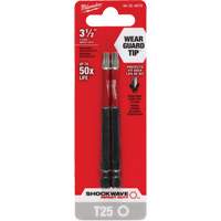 Embout de tournevis Shockwave Impact Duty, Torx, Embout T-25, Prise 1/4", Longueur 3-1/2" Distribution Industrielle GC