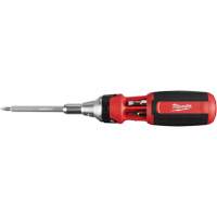9-in-1 Square Drive Ratcheting Multi-bit Driver, 9-1/10" L, Cushion Grip Handle Distribution Industrielle GC