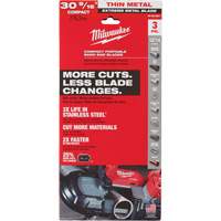 Lames-ruban pour coupes de m&eacute;taux extr&ecirc;mes, Acier rapide, 30-9/16" lo x 1/2" la x &eacute;paisseur 0,02", 12/14 dents par pouce Distribution Industrielle GC