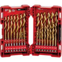 Jeu de forets Shockwave Red Helix, 29 morceaux, Titane Distribution Industrielle GC