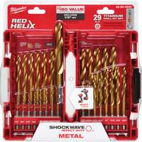 Jeu de forets Shockwave Red Helix, 29 morceaux, Titane Distribution Industrielle GC