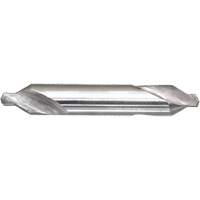 DRILLCO Combined Centre Drill & Countersink, #1, 3/64" Small Diameter, 1/8" Large Diameter, High Speed Steel Distribution Industrielle GC