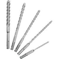 Trousse de forets &agrave; 4 cannelures pour perceuse &agrave; percussion MX4, 5 morceaux, Carbure Distribution Industrielle GC