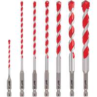 Grand jeu de forets pour perceuse &agrave; percussion Shockwave, 7 morceaux, Carbure Distribution Industrielle GC
