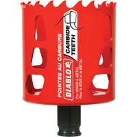 Wood & Metal Hole Saw, 2-1/2", 2-3/8" Depth of Cut, Carbide Distribution Industrielle GC